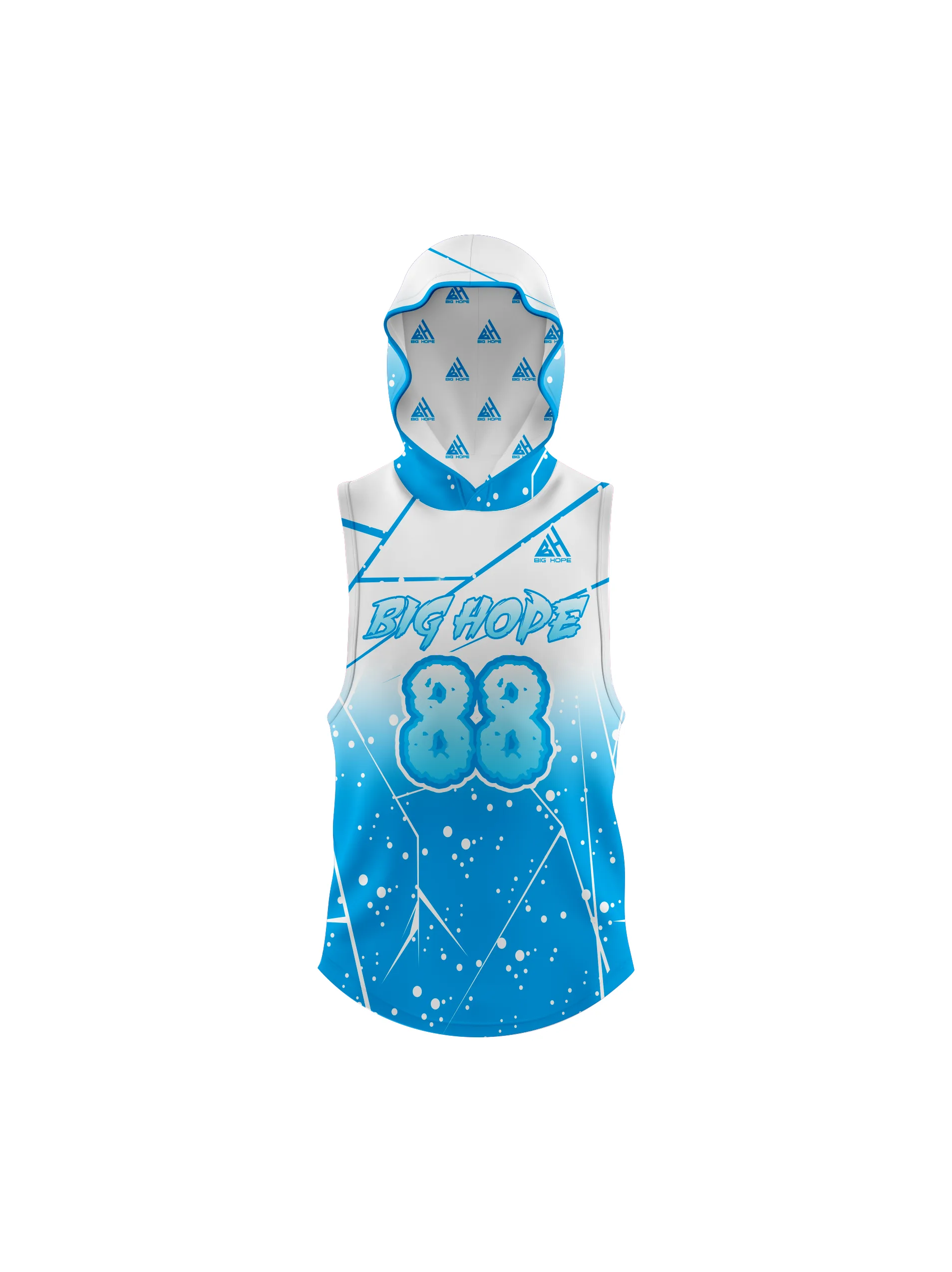 Custom 7v7 Sleeveless Hooded Jerseys view 5