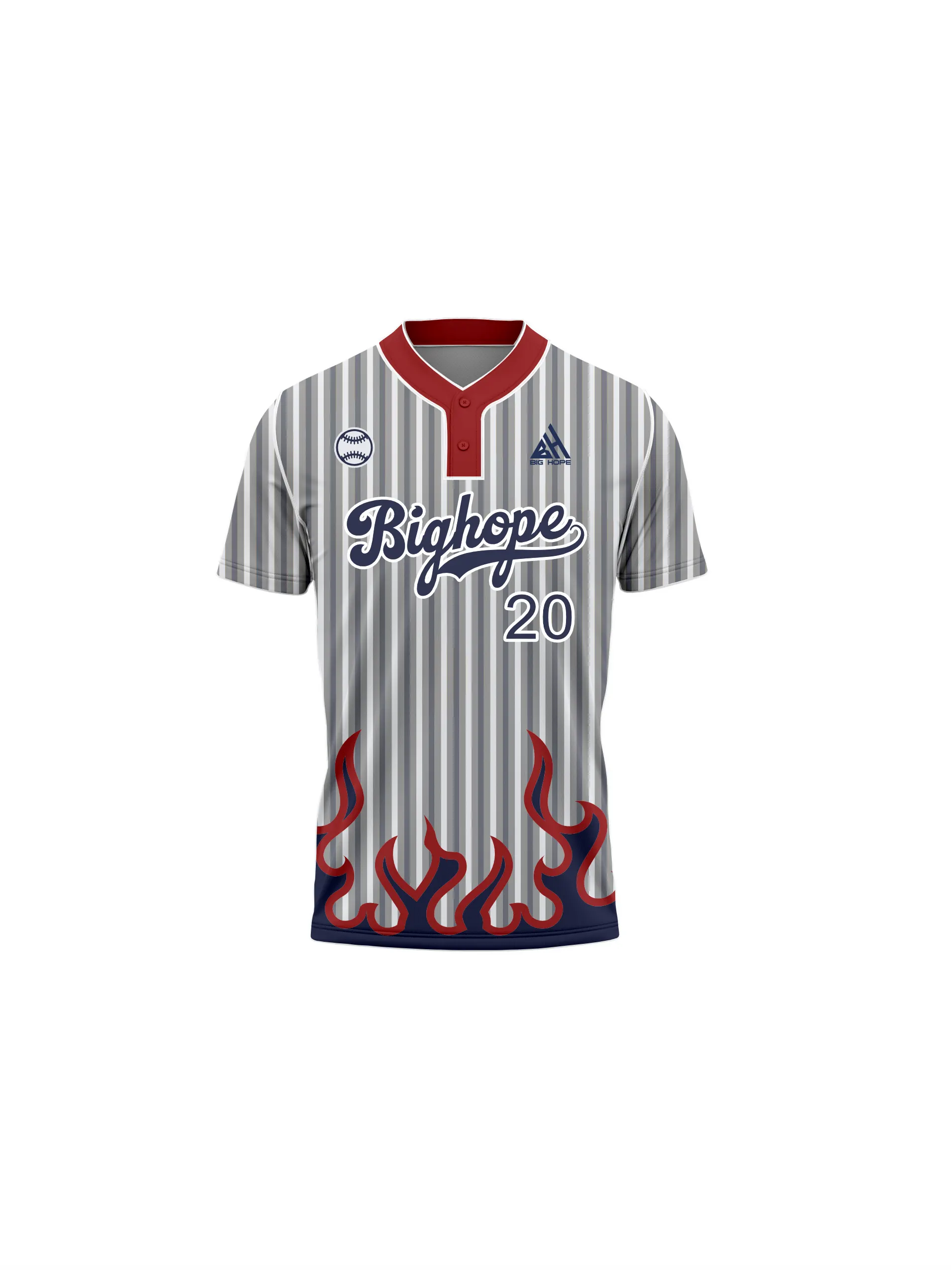 2-Button Baseball Jerseys view 3
