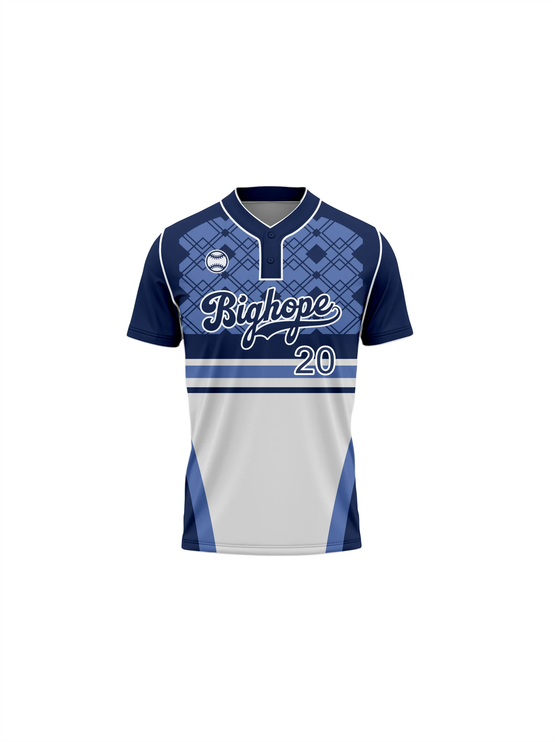 2-Button Baseball Jerseys view 4