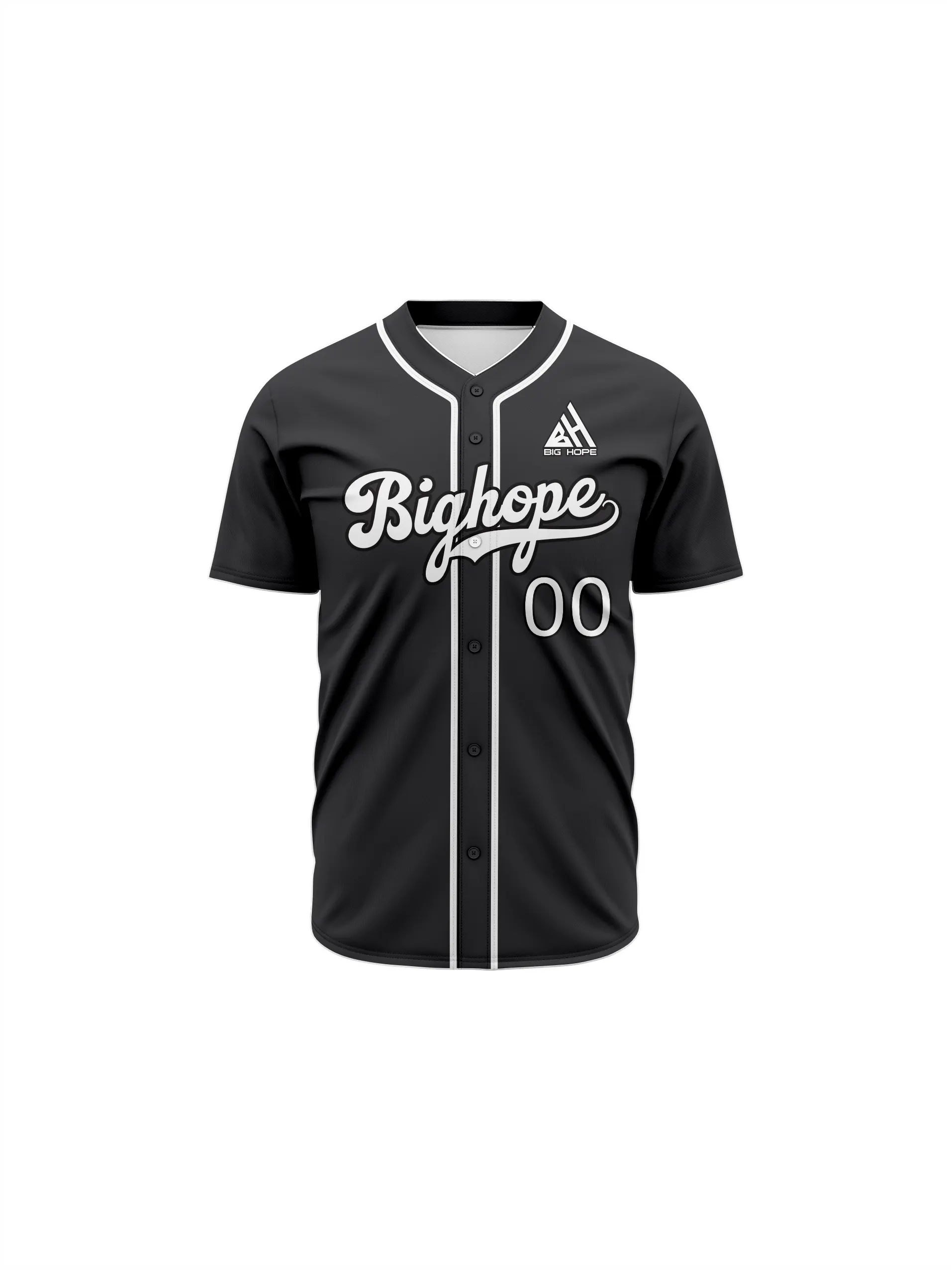 Full Button Baseball Jerseys view 3