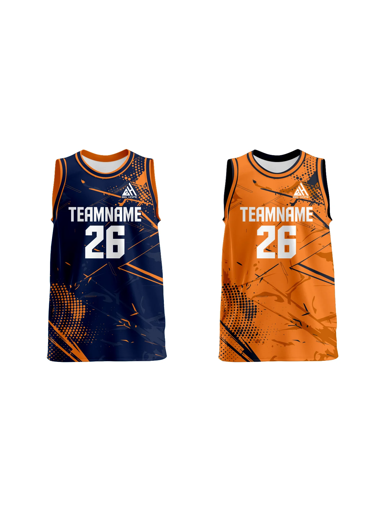 Custom Reversible Basketball Jersey view 4