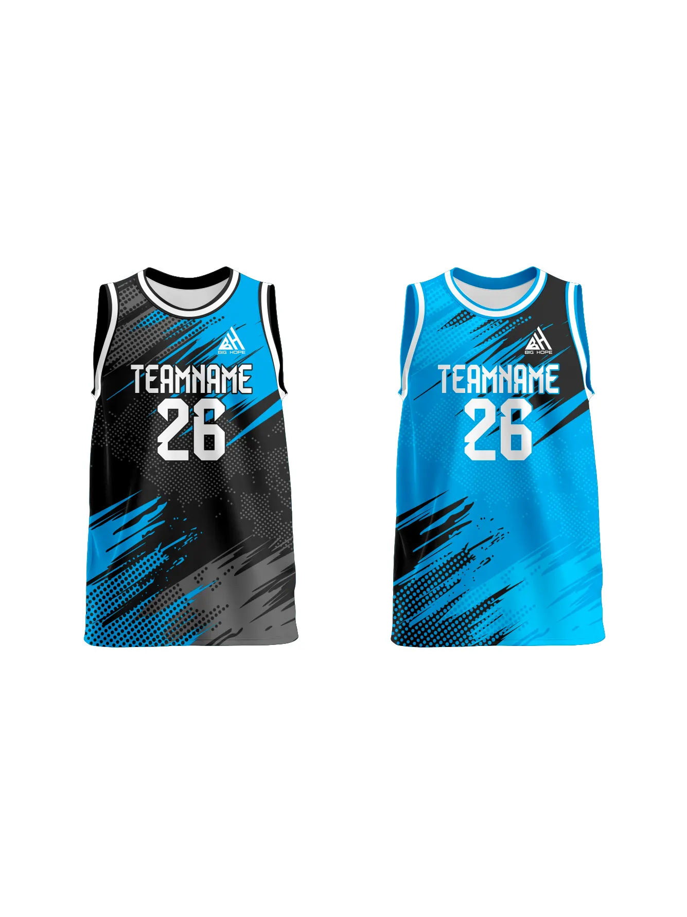 Custom Reversible Basketball Jersey view 5
