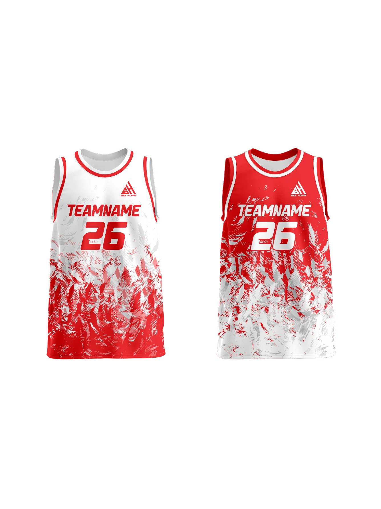 Custom Reversible Basketball Jersey view 7