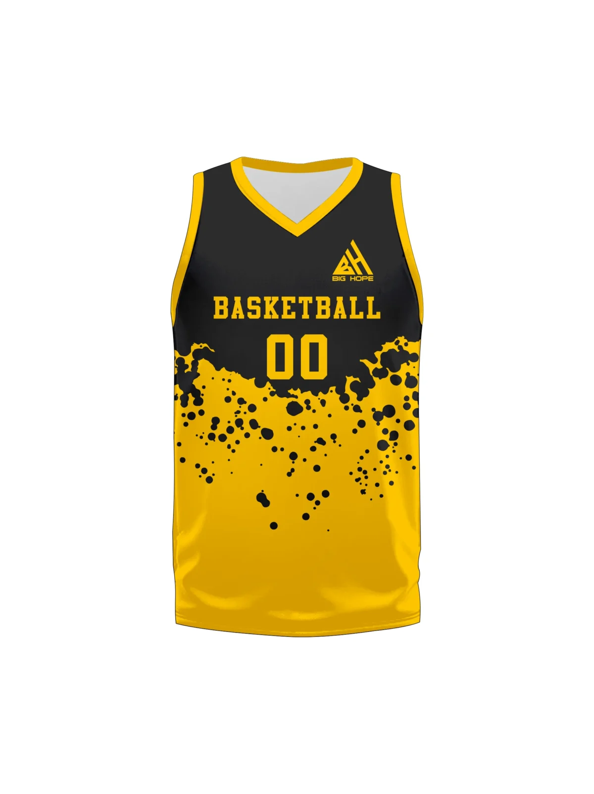 V Neck Basketball Jersey view 3