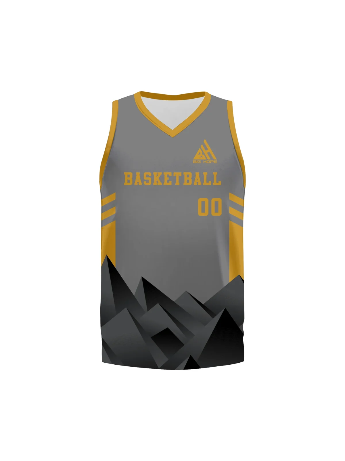 V Neck Basketball Jersey view 4