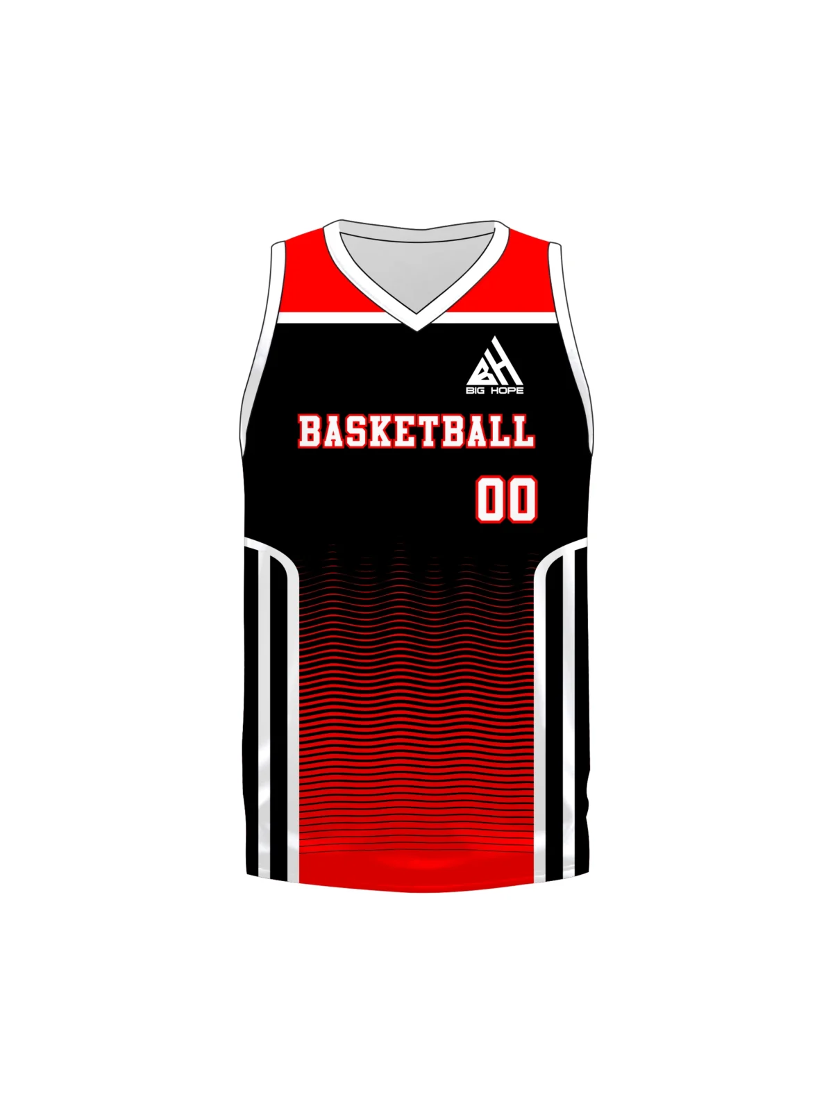 V Neck Basketball Jersey view 5