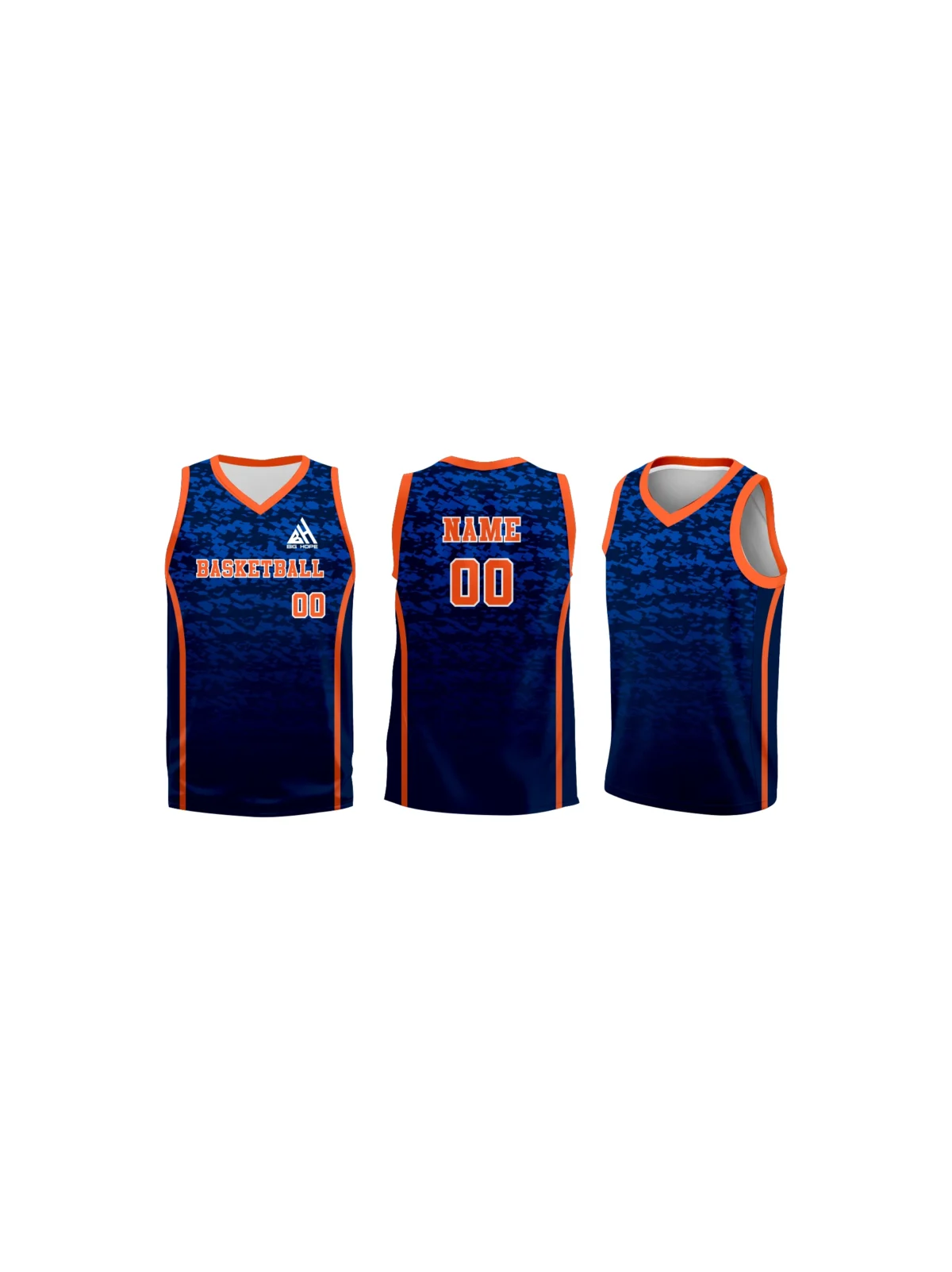 V Neck Basketball Jersey view 6