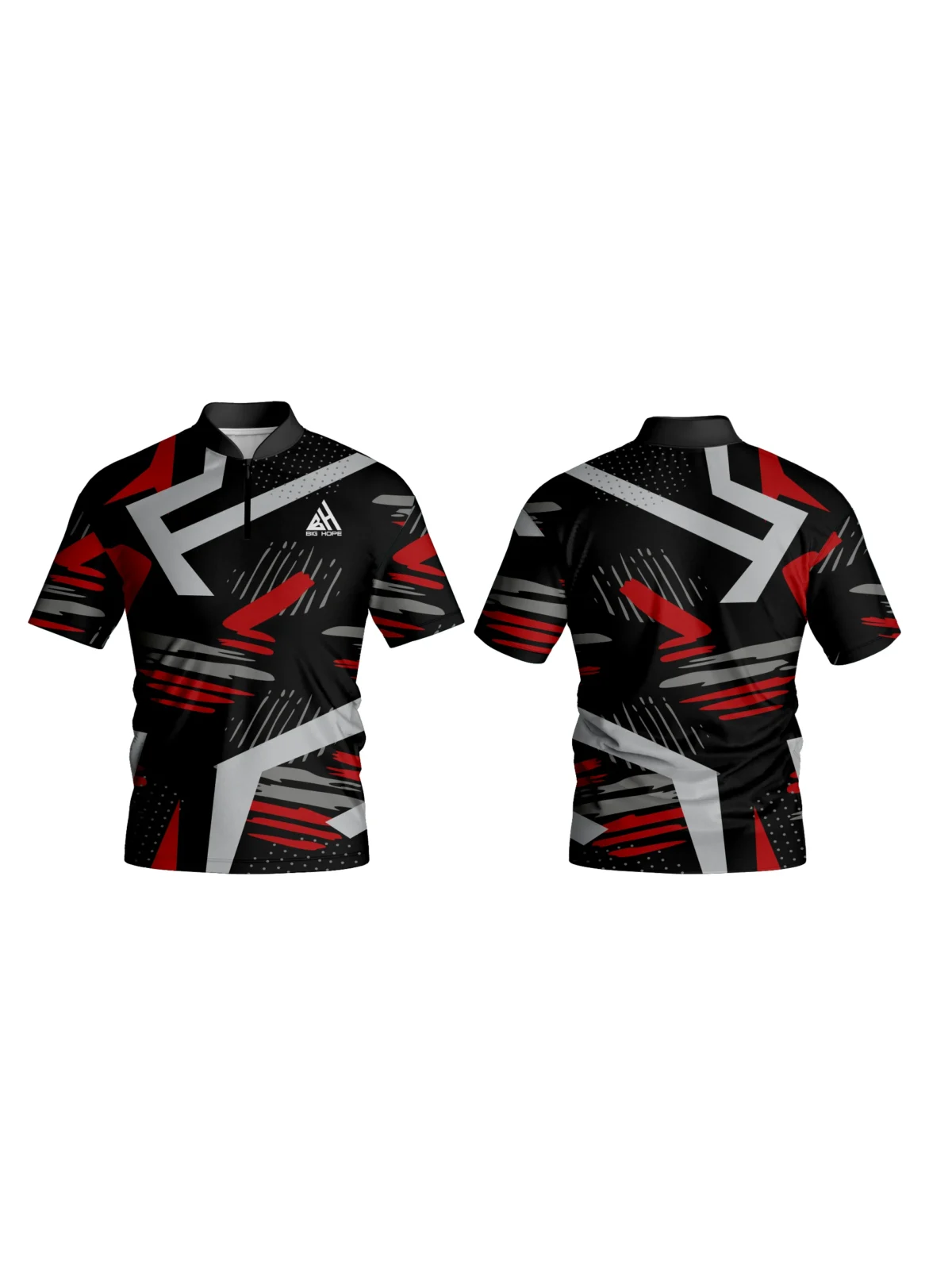 Custom 1/4 Zipper Short Sleeve view 3